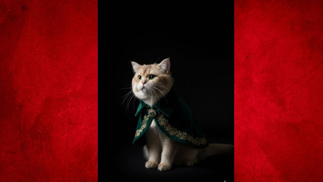 Foto studio kucing hasil Nano Banana Gemini AI. (Google Indonesia)
